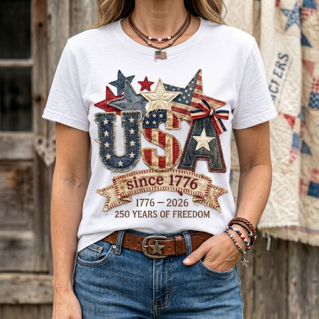 USA Since 1776 – 250 Years Of Freedom Patriotic Heritage WN2906003CL Unisex T-shirt